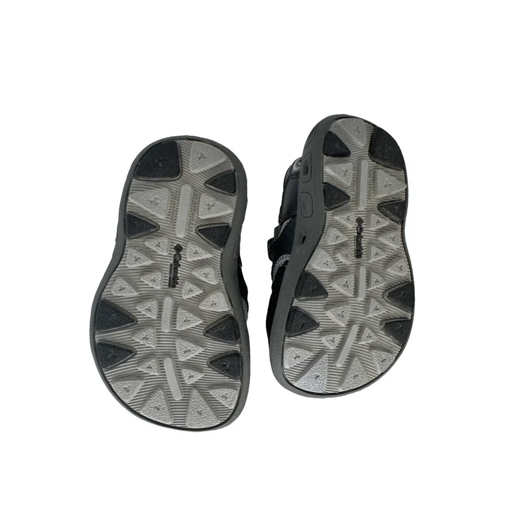 Columbia Kids Toddler Techsun Vent 24 Sandals Black Grey Water Shoes Size 7